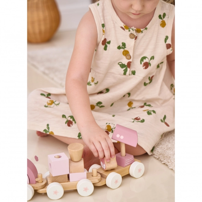 Viga PolarB circuit de train rose avec wagons et blocs