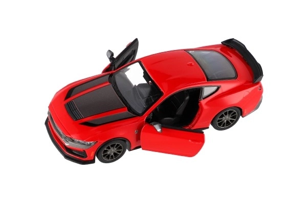 Voiture Kinsmart 2024 Ford Mustang Dark Horse 1:38 métal/plastique 12,5cm 4 couleurs à remontoir 12pcs en boîte