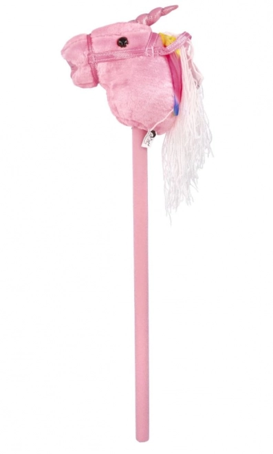 Licorne à bascule sur bâton Rosa