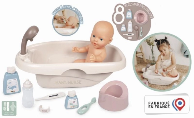 Baignoire pour bébés avec accessoires Smoby Baby