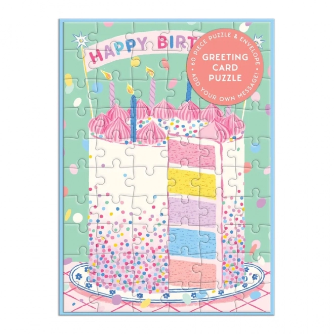 Puzzle Galison Carte d'anniversaire 60 pièces