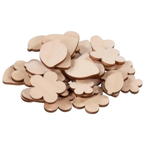 Tranches en bois - ensemble créatif floral