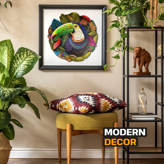Puzzle en bois toucan 500 pièces