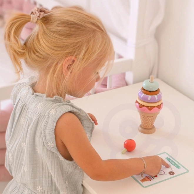 Crèmes glacées en bois Woopie Green pâtisserie Montessori