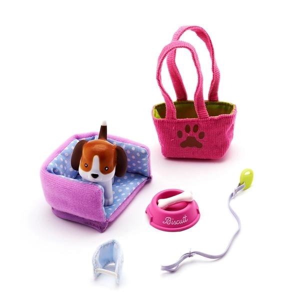 Lottie Biscuit beagle avec accessoires