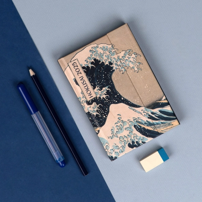 NOTIQUE Agenda magnétique Katsushika Hokusai 2025, 11 x 16 cm