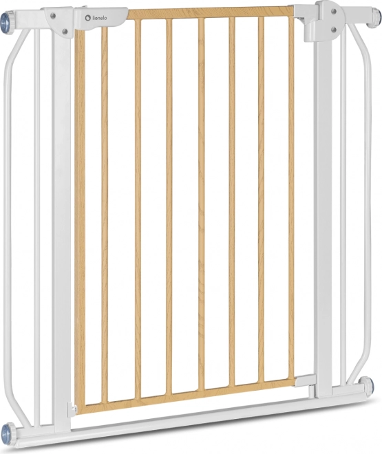 Barrière de sécurité Lionelo Truus Slim – blanc et bois naturel