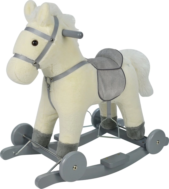 Cheval à bascule sur roulettes Chipolino - blanc