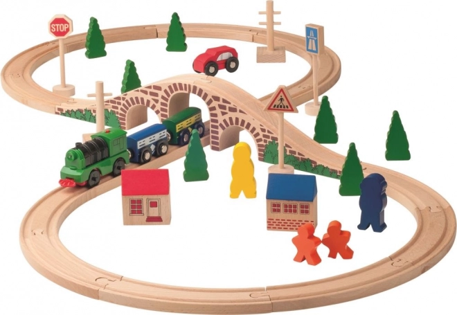 Y compris chemin de fer avec locomotive à piles