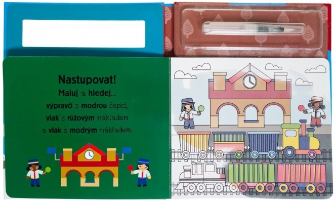 Svojtka & Co. Peinture à l'eau : Trains