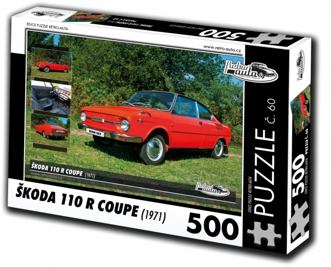 Puzzle RETRO-AUTA Škoda 110 R Coupé 500 pièces