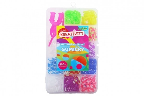 Élastiques magiques à tresser 390pcs + accessoires