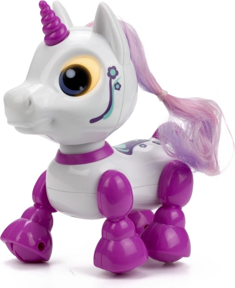Licorne robotique interactive avec yeux LED