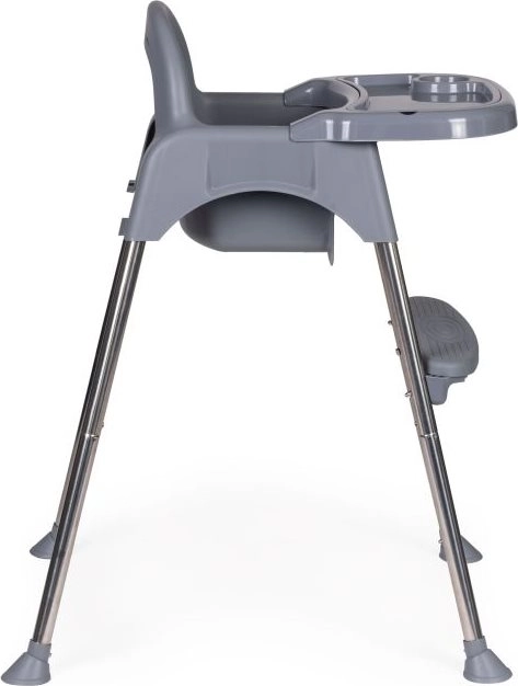 ECOTOYS Chaise haute 2-en-1 grise