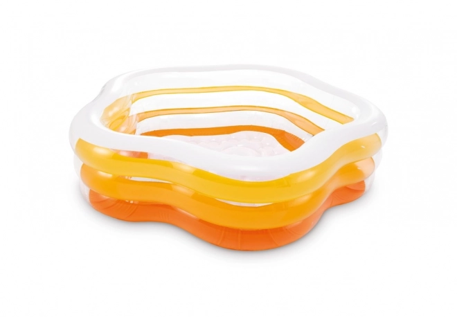 Piscine gonflable pour enfants orange 185 x 180 cm