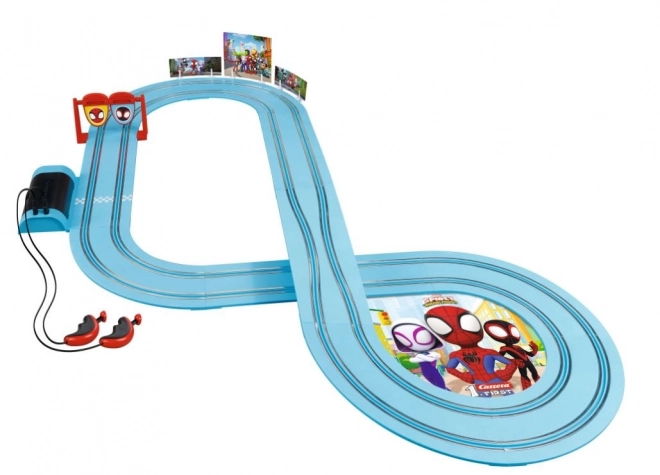 Circuit de course avec véhicules Premier Spider Man Spidey Go 2,9 m