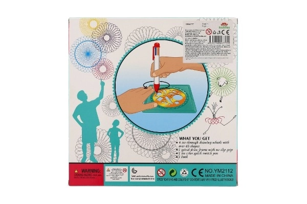 Règle Inspiro + stylo 6 couleurs en plastique dans une boîte 24x24x2cm