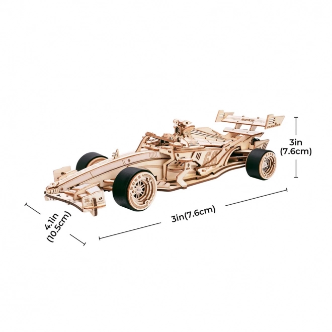 RoboTime 3D puzzle en bois Voiture de course