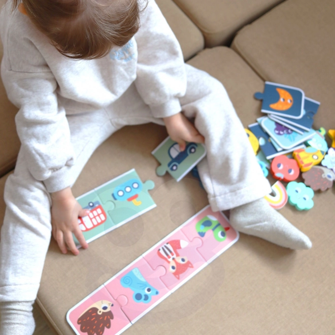 Woopie Green Pexeso en bois - Puzzle tactile