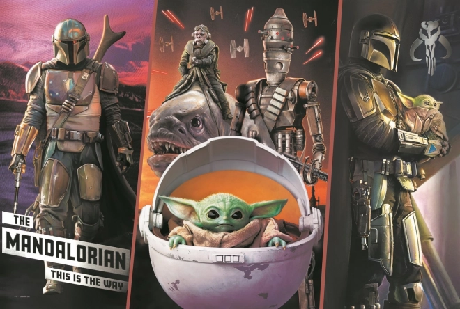 Puzzle 300 pièces – mystérieux Baby Yoda (STAR WARS: THE MANDALORIAN) – TREFL
