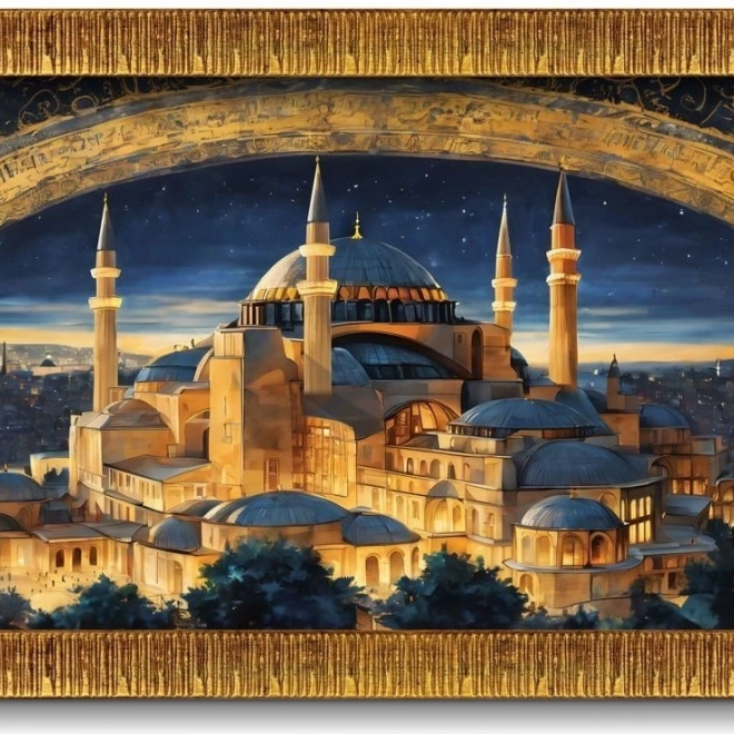 Puzzle avec cadre et colle 3 en 1 Hagia Sophia 1000 pièces