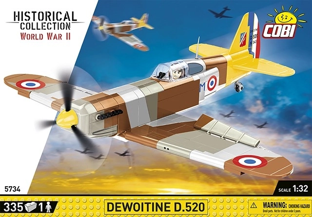 COBI 5734 II WW Dewoitine D.520, 1:32, 335 p, 1 f
