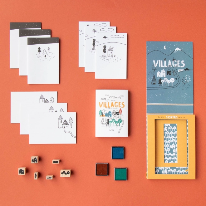 Ensemble de Tampons Londji Calm Stamps Village