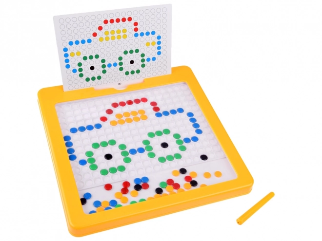 Tableau éducatif magnétique avec chevilles pour assemblage