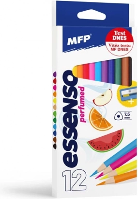 crayons parfumés triangulaires MFP Essenso 12 pcs avec taille-crayon