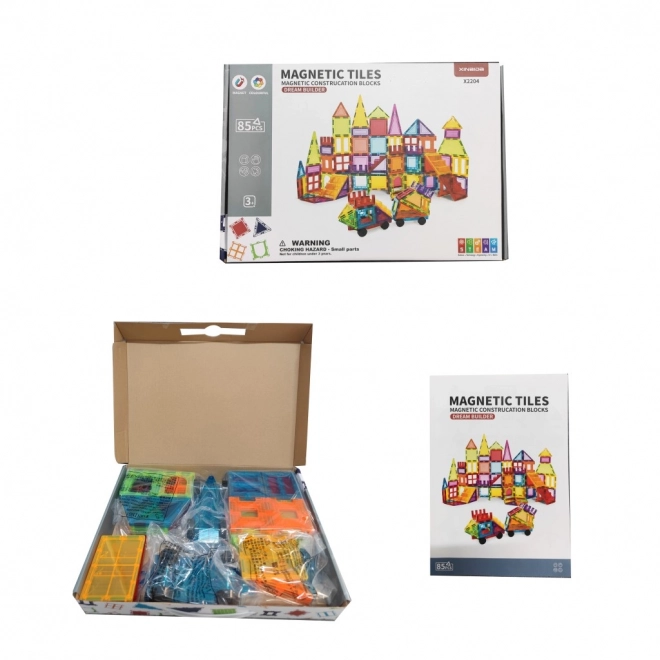 Jeu de construction magnétique pour enfants 85 pcs