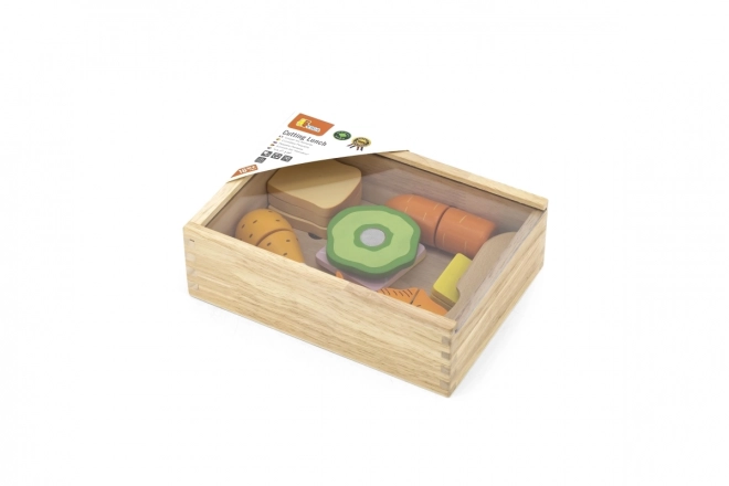 Ensemble de nourriture en bois pour enfants