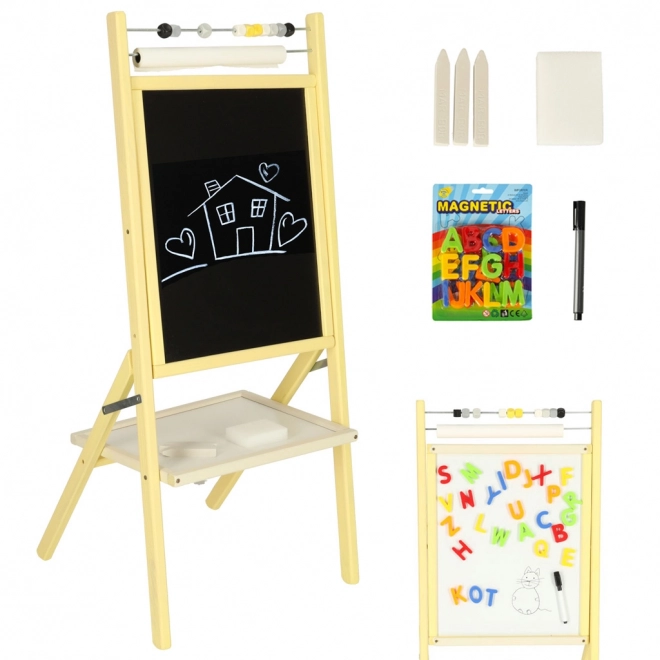 Tableau double face pour enfants avec boulier