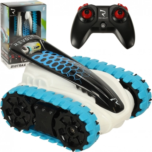 Modèle RC à chenilles REVOLT BIOTRAX, 2,4 GHz, LED, tout-terrain, bleu-blanc