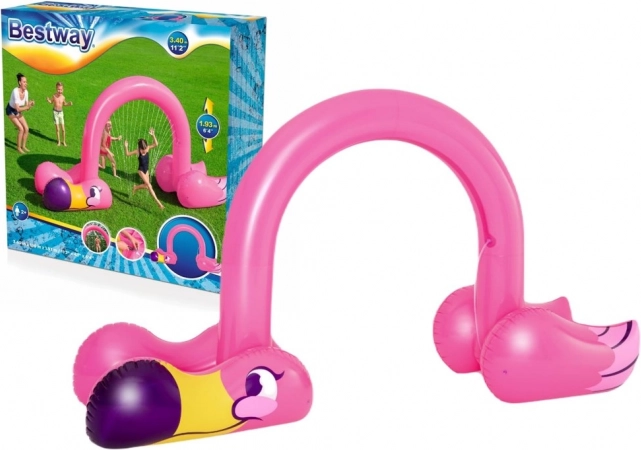 Fontaine d’eau gonflable flamant rose BESTWAY