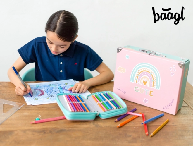 Valisette enfant pliable Arc-en-ciel