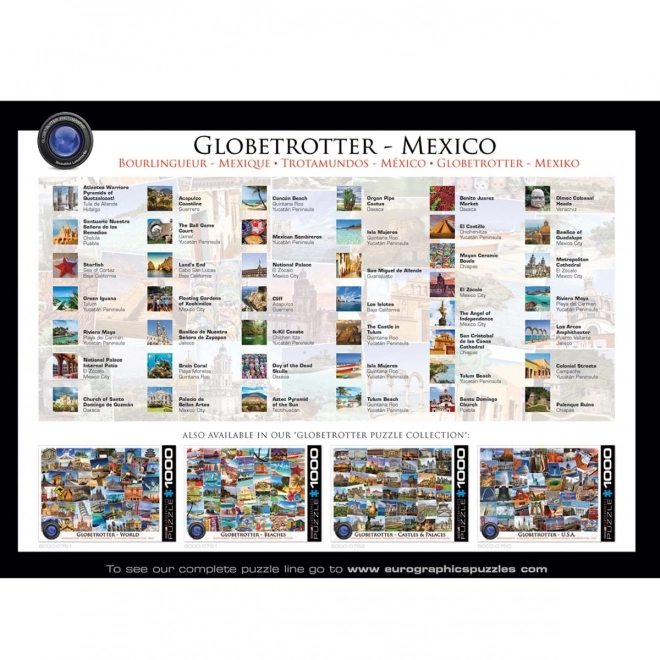 EUROGRAPHICS Puzzle Globetrotter - Mexique 1000 pièces