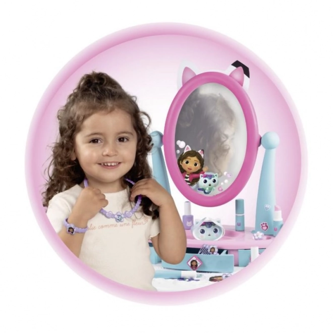 Coiffeuse 2 en 1 Gabbyb4s Dollhouse avec Tabouret