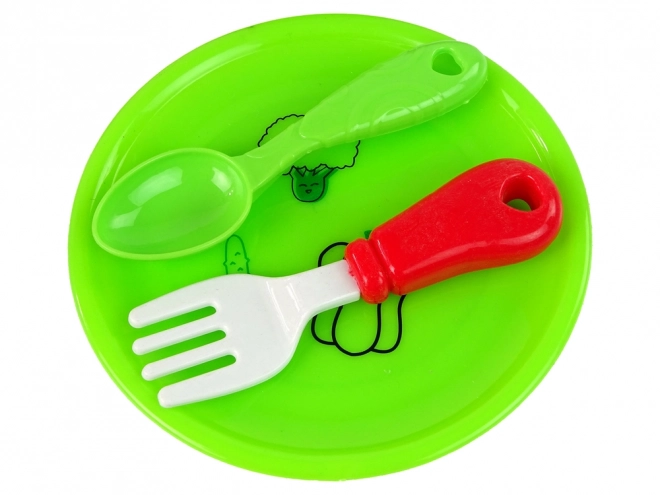 Ensemble fruits et ustensiles de cuisine pour enfants