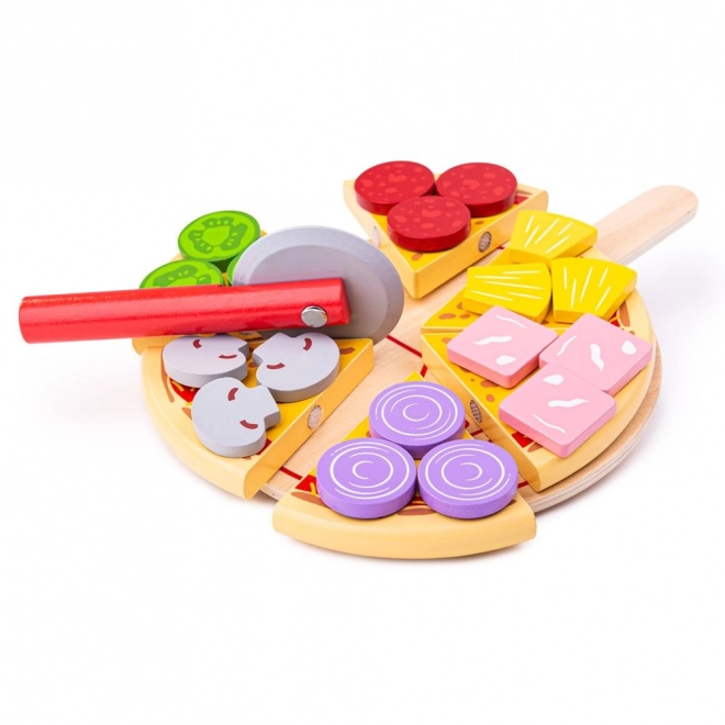 Bigjigs Toys Pizza en bois à découper