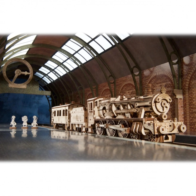 Ugears 3D puzzle mécanique en bois Harry Potter Express de Poudlard