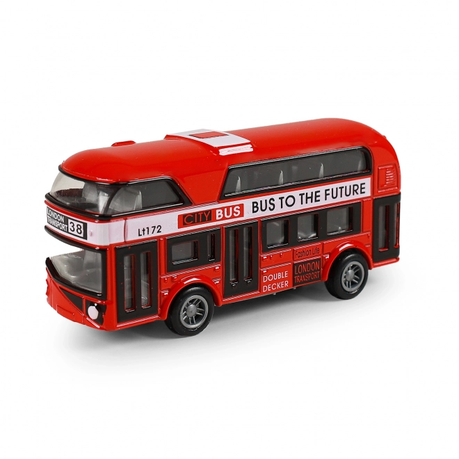 Autobus londonien à deux étages rouge