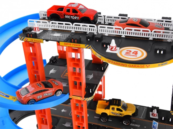 Parking à étages avec ascenseur et 4 véhicules