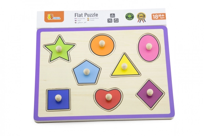 Viga Puzzle en Bois Formes avec Pions