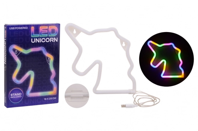 Lampe de nuit arc-en-ciel Licorne