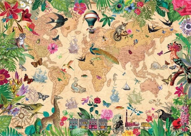 Puzzle Monde plein de vie 1000 pièces de Gibsons