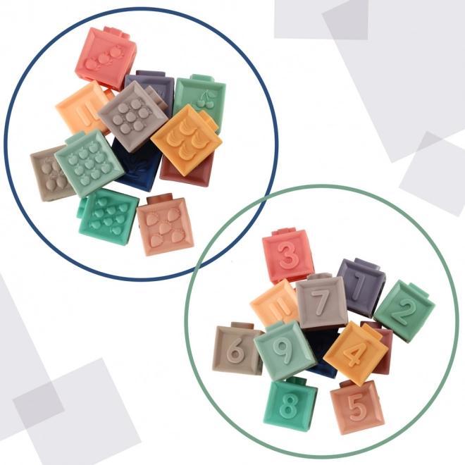 Puzzle éducatif coloré doux avec balles