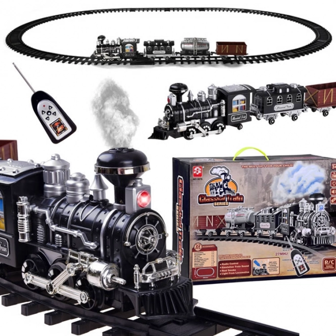 RC0612 Locomotive avec wagons télécommandés
