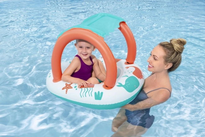 Lit enfant gonflable avec auvent amovible
