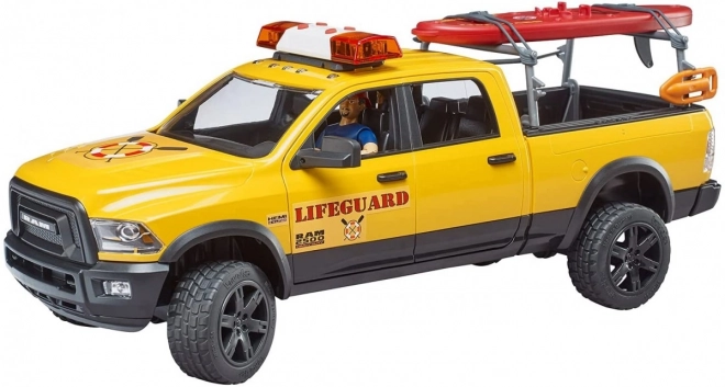 Bruder Dodge RAM patrouille côtière avec sauveteur et accessoires
