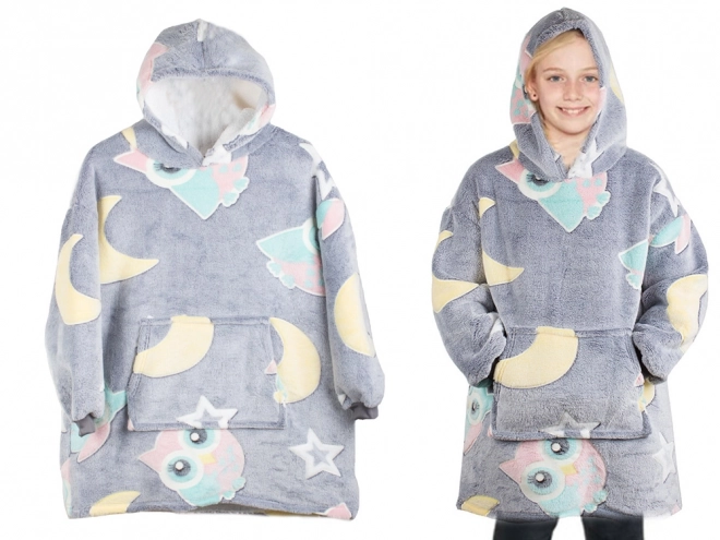 Sweat à capuche pour enfant chaud et lumineux